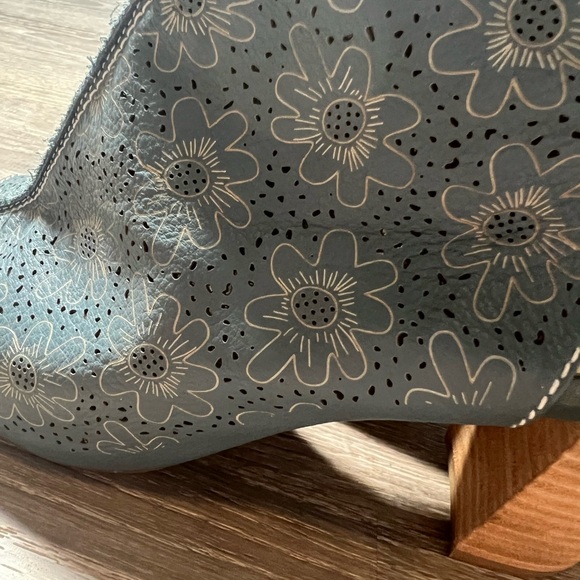 Spring Step L’Artiste Fab Blue Leather Heel - 39 - Picture 3 of 10